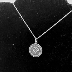 Tiffany & Co Silver World  Cruise 2008 Crystal Serenity Pendant Necklace